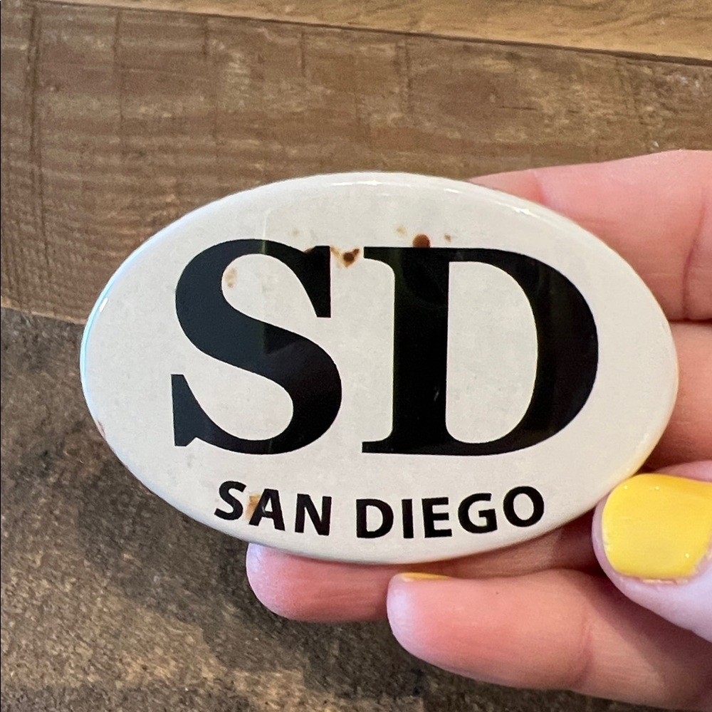 SD San Diego Oval Magnet - Picture 4 of 4